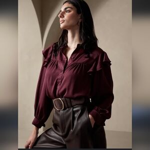 Banana Republic Ruffled Blouse